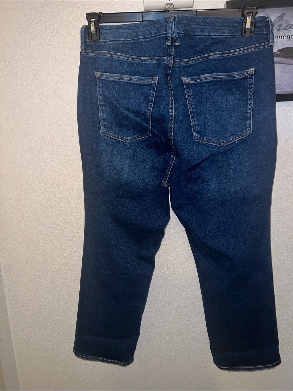 Good American Women's Dark Blue Stretch Denim Jeans - Picture 7 of 8